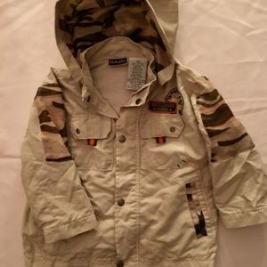 Boy’s 24 Months Khaki & Camo Lightweight Jacket